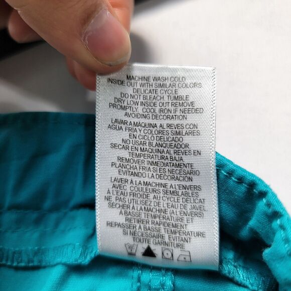 Certainty Turquoise Scrub Pants Straight Leg Drawstring Cargo Pockets Size S - Picture 5 of 11